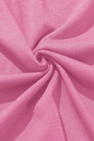 Pink wrap-front palazzo pants with slit hem, breathable fabric detail