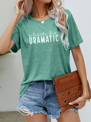 Crew neck t-shirt in Cobalt Blue, casual, basic style, adult.
