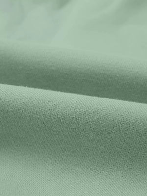 Sage cotton joggers with a textured knit detail