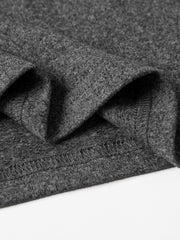 Dark gray t-shirt with textured finish and visible stitching detail