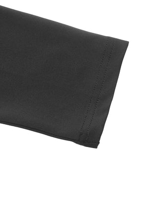Square Neck Long Sleeve Bubble Hem Dress, fit detail