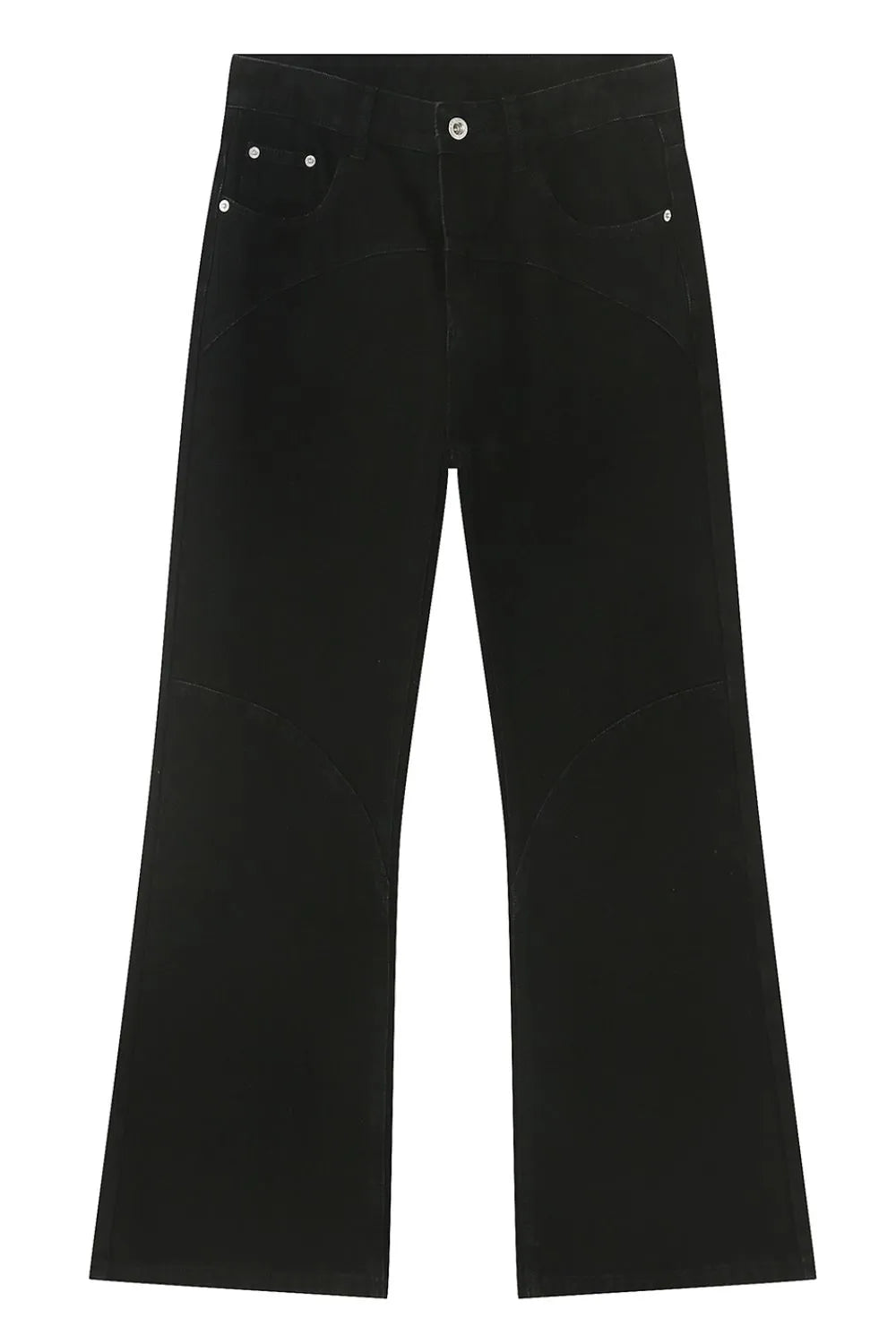 Panelled flare jeans in dark with pocket detail