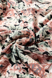 Multicolour Retro Floral Ruffle Tank Top in Floral, product detail