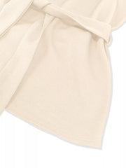 Sleeveless Top And Wide-leg Pants Set in Ivory, back view