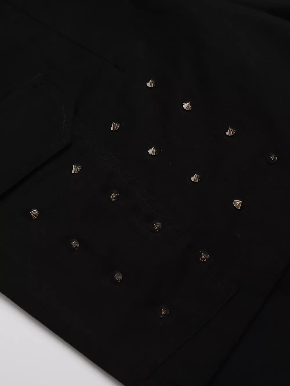 Men's Studded Cargo Capris in Chocolate, model styling view