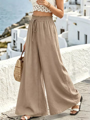 Relaxed Flow Pants With Drawstring Detail