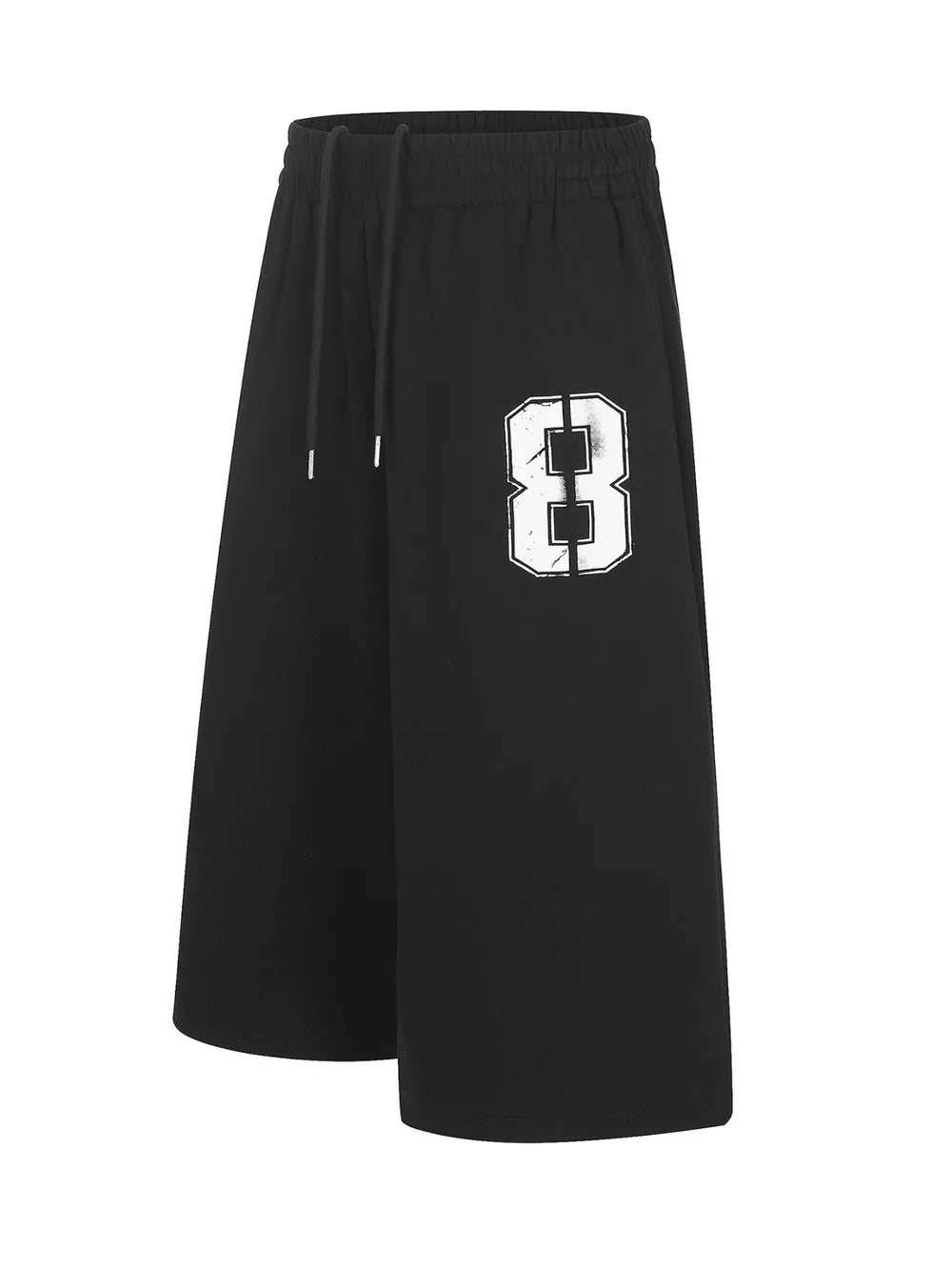 Men's Number 8 Wide Leg Capris in Blue, product detail