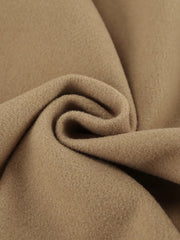 Oversized Lapel Collar Button-down Coat in Brown, view 22