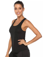 Crisscross Design Breathable Active Tank