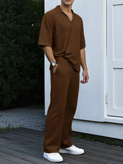 Relaxed Fit Two-piece Polo Set