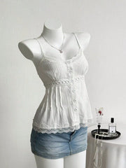Lace Trim Cami, alternate angle
