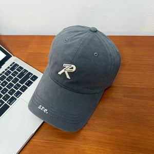 Letter Embroidered Baseball Cap, close-up detail
