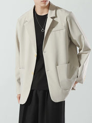 Sophisticated Men's Lapel Blazer For All Sizes