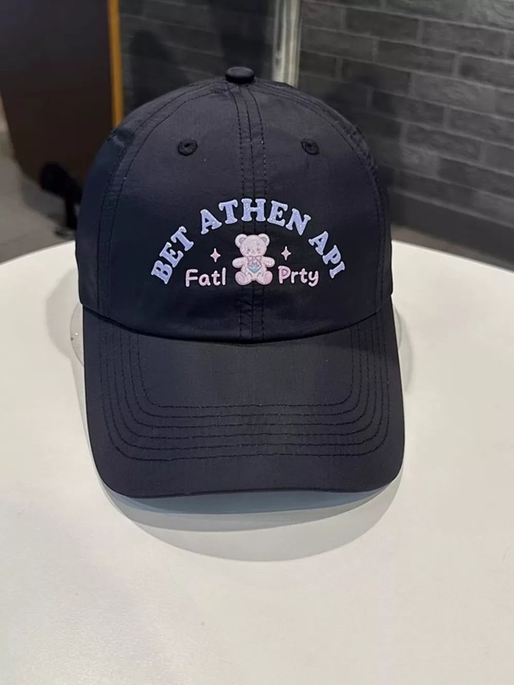 Charming Teddy Bear Embroidered Cap