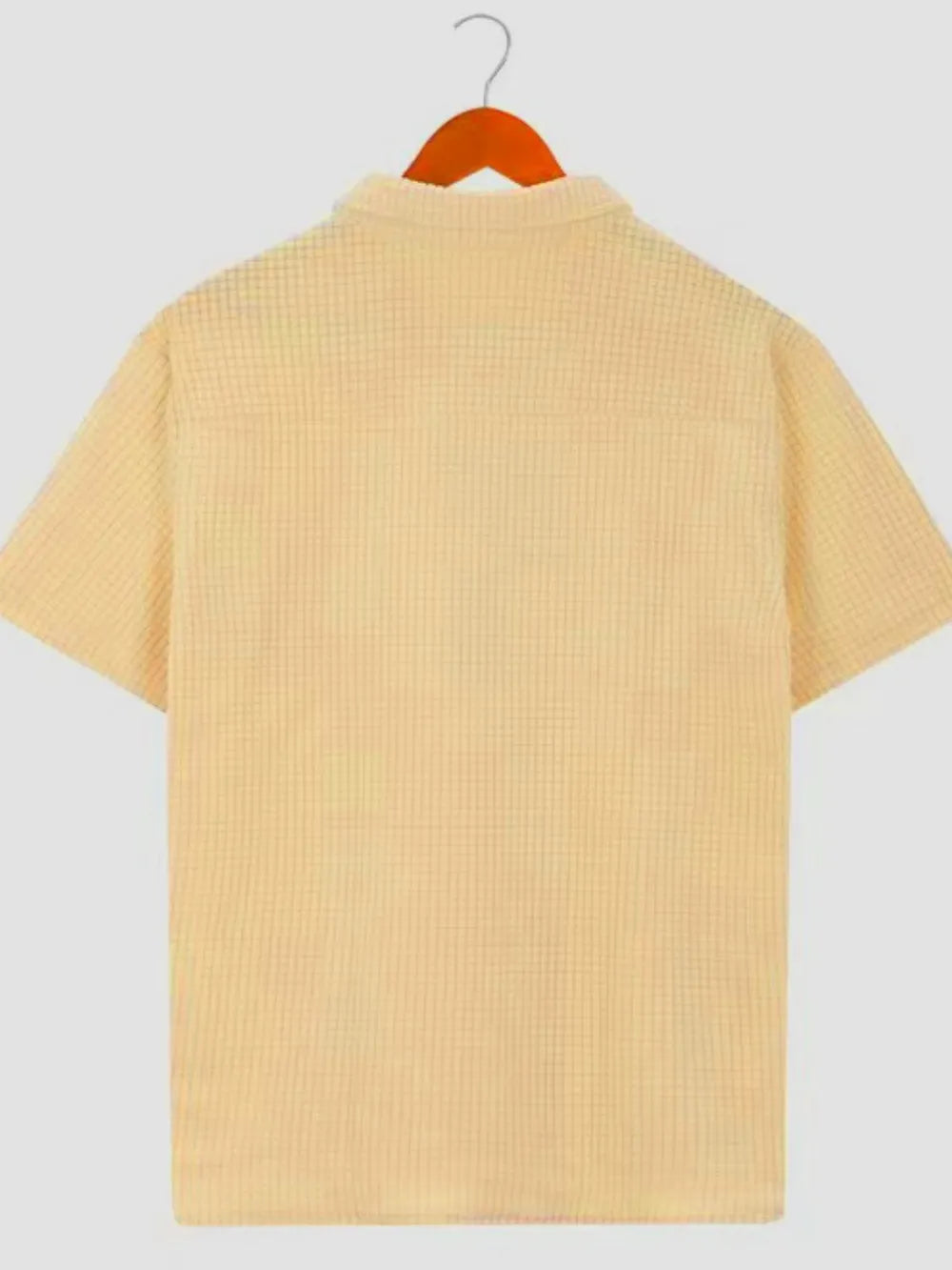 Men's Plus Size Short Sleeve Polo Shirt, side view