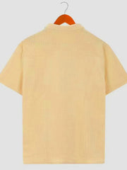 Men's Plus Size Short Sleeve Polo Shirt, side view
