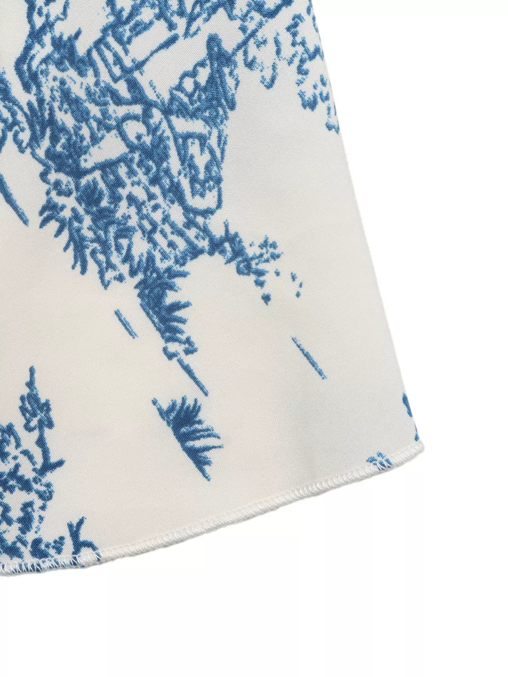 Charming Floral Tie-front Cami Top in blue with a tie-front detail.
