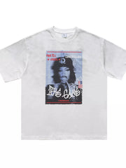 Distressed Graphic Men's T-shirt With Relaxed Fit
