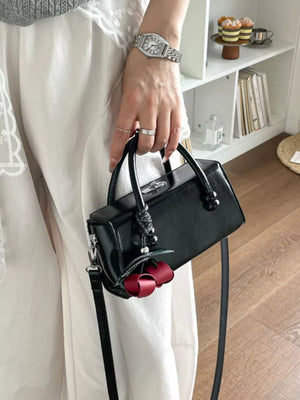 Top Handle Crossbody Bag in Pink, side view