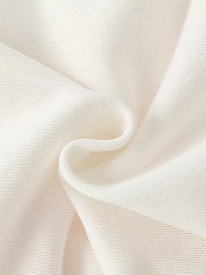 White kids' sweatshirt with textured fabric detail