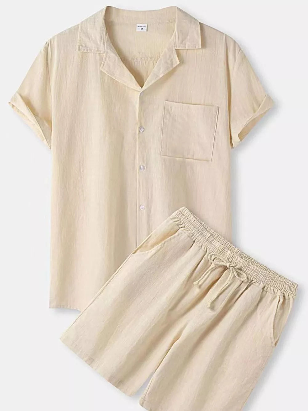 Casual Cotton Two-piece Set For Him