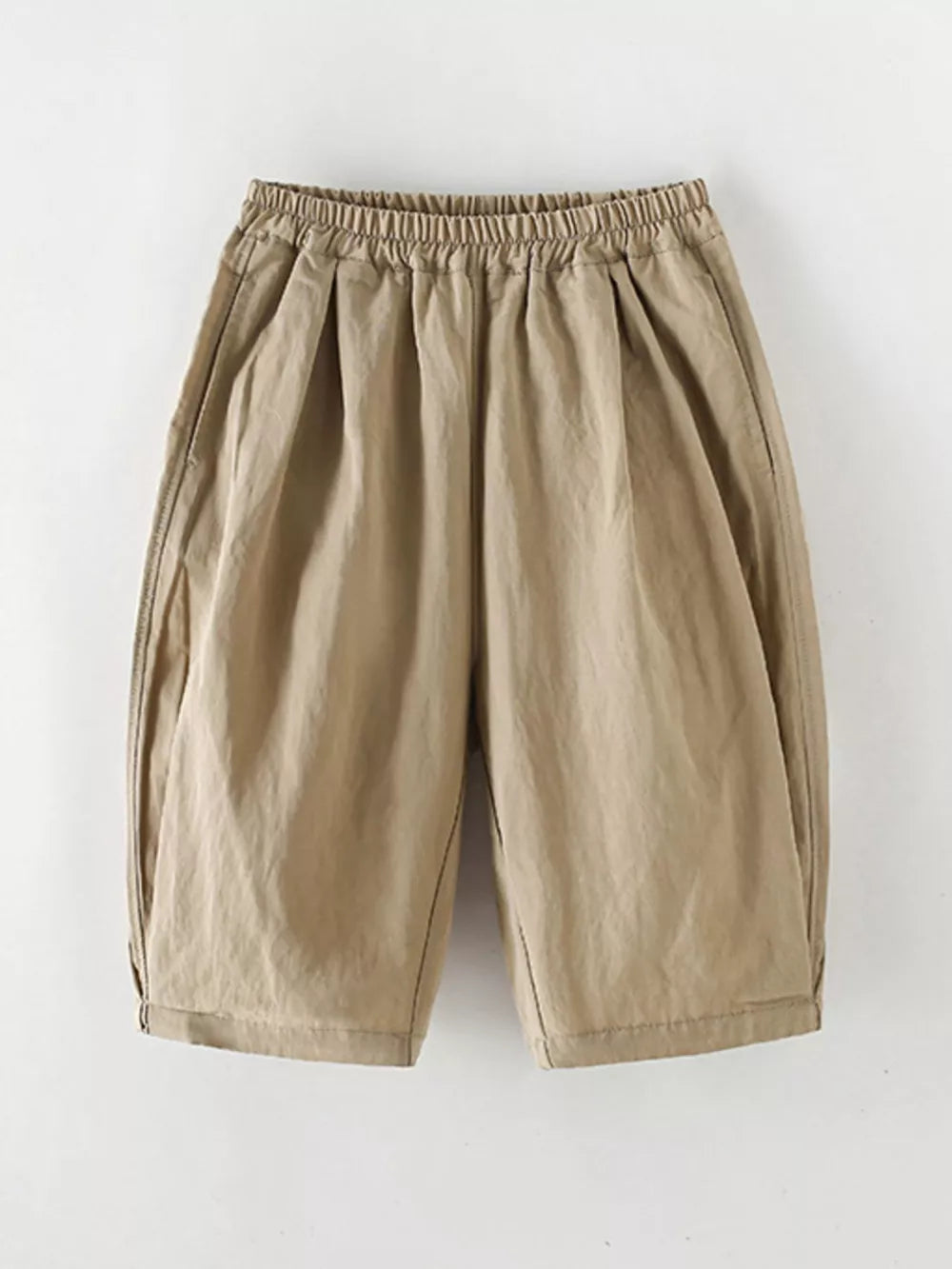 Children's Casual Elastic Waist Capris, side view