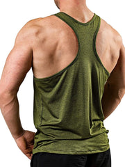 Performance racerback tank top in matcha green with a textured knit and athletic fit.