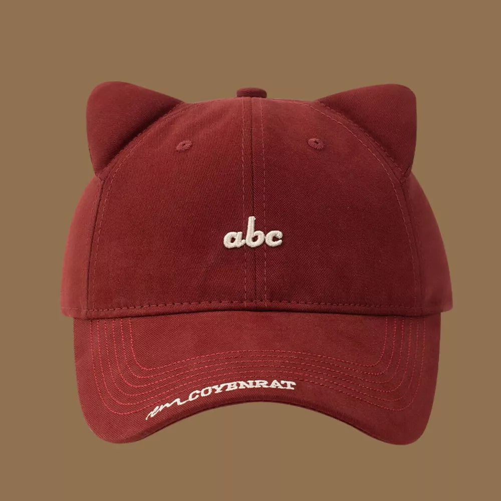 Cat Ear Baseball Cap, model styling view