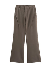 Relaxed fit wide-leg sweatpants in coffee with a comfortable casual style.