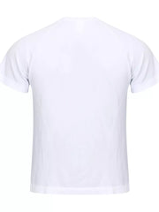 Men's Textured Knit Short Sleeve T-shirt in White, alternate angle