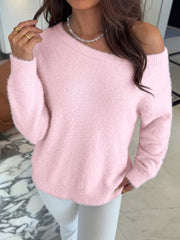 Luxe Off-shoulder Knit Sweater