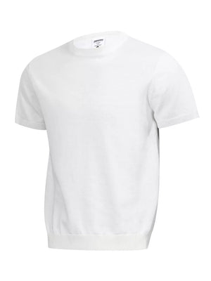 Men's Classic Short Sleeve Knit Top in Black, side view