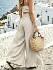 Relaxed Flow Pants With Drawstring Detail
