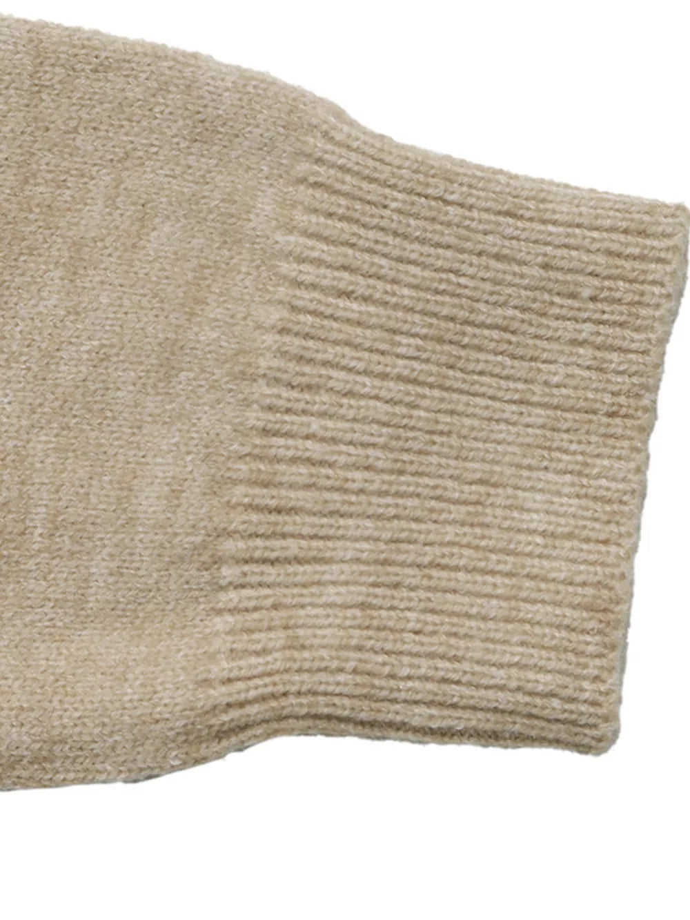 Color Block Polo Collar Sweater in Coffee Brown, editorial view