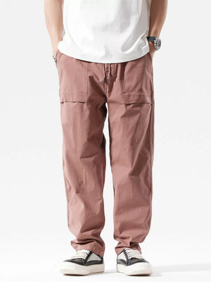 Men's Casual Cargo Pants Plus Size, front view