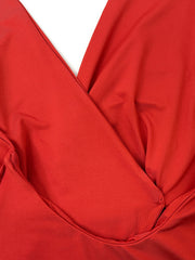 Twist Front Backless Mini Dress