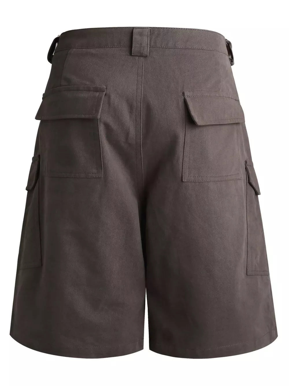 Men's Studded Cargo Capris in Chocolate, side view