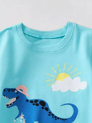 Triceratops Graphic Tee For Little Explorers