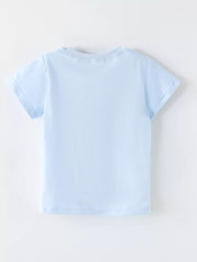 Children's Crab Round Neck T-shirt, fabric detail