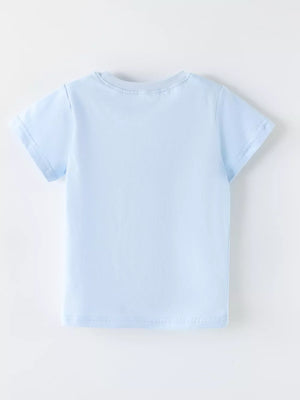 Children's Crab Round Neck T-shirt, fabric detail