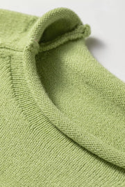 Stylized Fish Graphic Knit Sweater