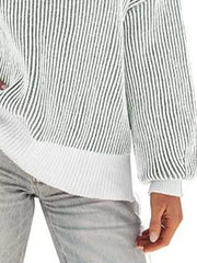 classic pullover sweater in Light Blue with crew neck