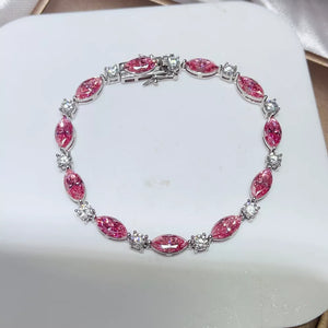 Sterling Moissanite Bracelet, model styling view