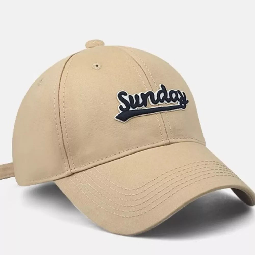 Embroidered Sunday Cotton Baseball Cap