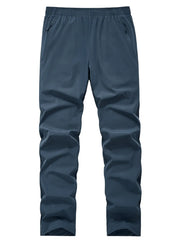Men's Plus Size Lightweight Quick-dry Pants in Dark Blue, front view