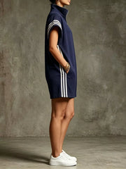 Striped Zip Front Romper, view 12