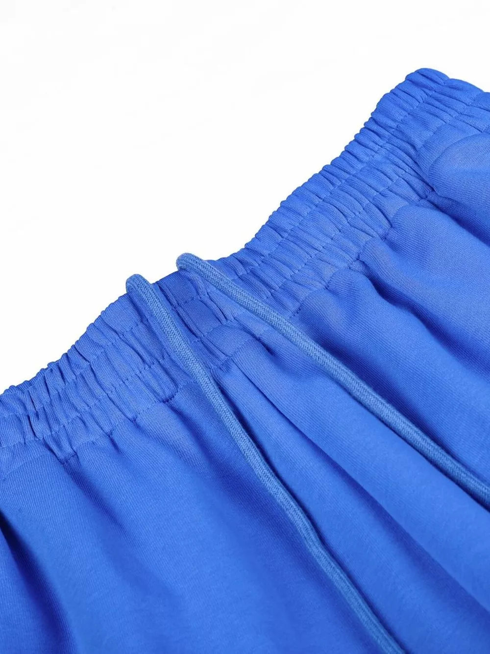 Men's Number 8 Wide Leg Capris in Blue, close-up detail