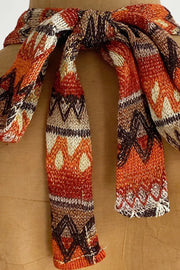 Ethnic Print Halter Neck Cami in Multicolor, model styling view