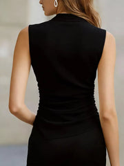 Elegant Asymmetrical Cowl Tank Top