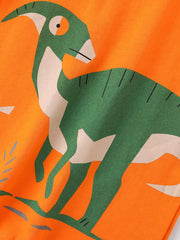 Whimsical Dinosaur Print Toddler Tee